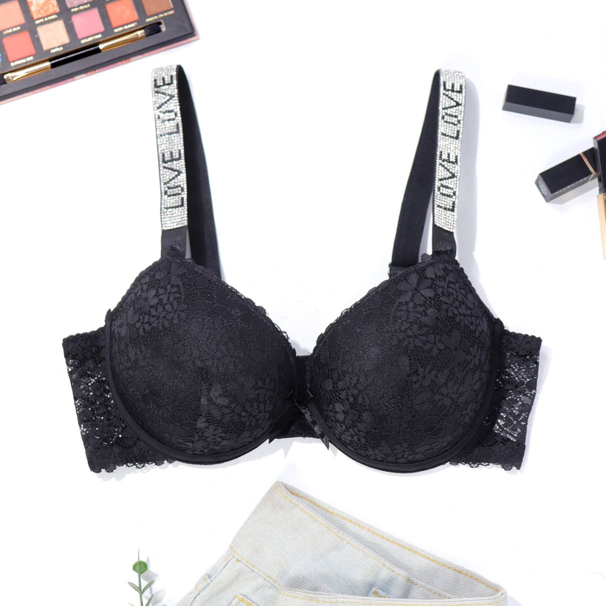 Title 6, Printed Bra Gather Side Retraction Pair Breast ...