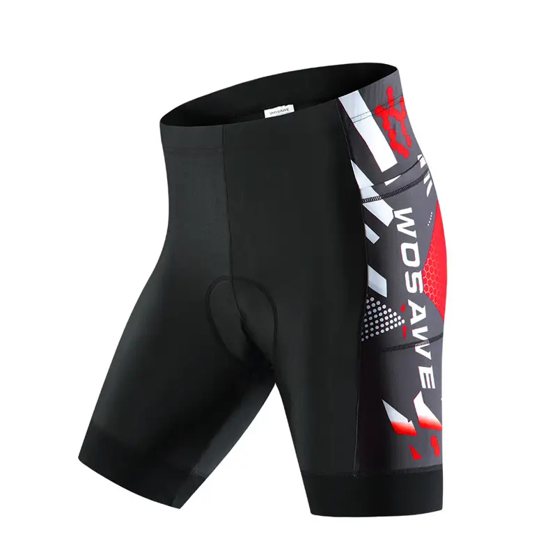 Breathable Thin Solid Color Five Point Pants With Silicone Cushion