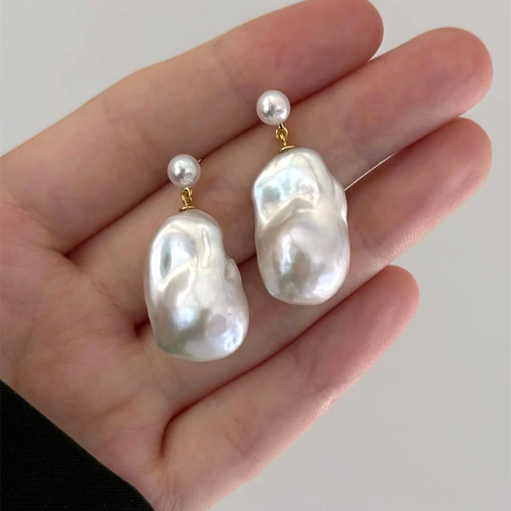 Title 3, Womens Fashion Personality Pearl Earrings, Ele...