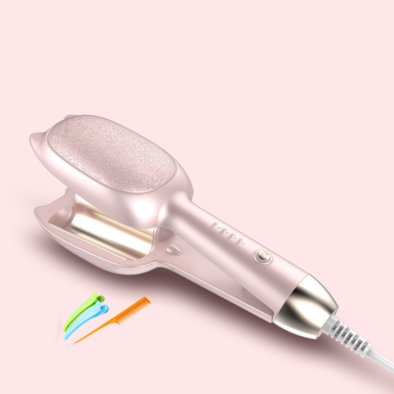 25mm Curling Iron — package contents showing curling iron, 2 hair clips, and comb
