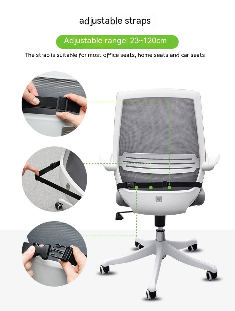Memory Foam Car Cushion Office Chair Can Fixed Strap Beautiful Hip Breathable 10