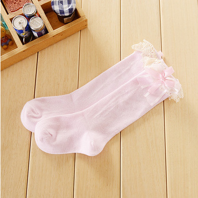 Sweet Lace Bow Princess Socks High Top
