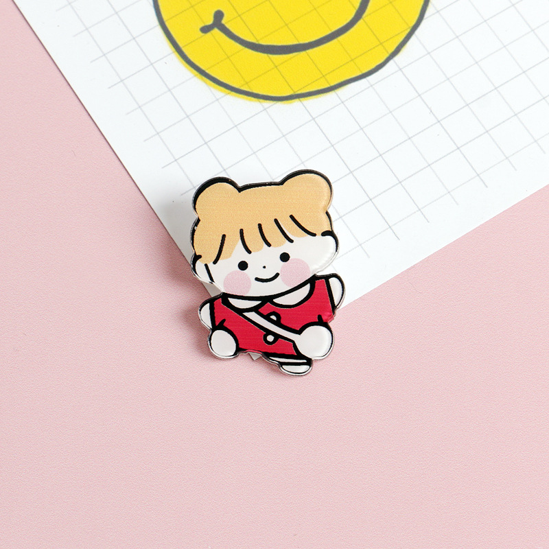 Japanese Creative Cartoon Acrylic Brooch Accessories G01 - Shop at LoveMi