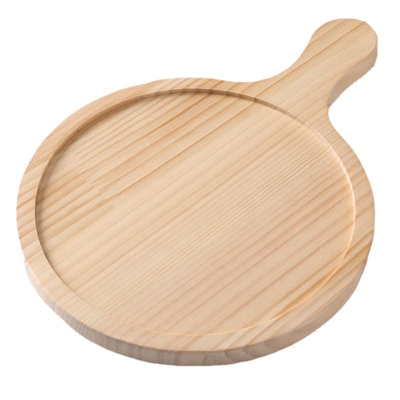 Title 3, Pine Round Pizza Pan With Handles