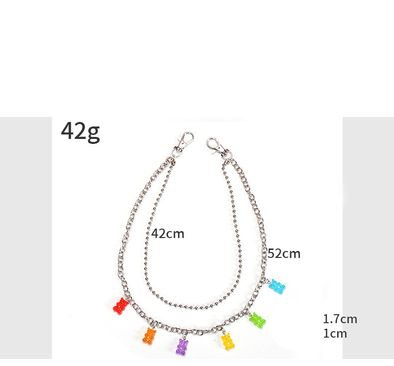 Title 3, Fashion Candy Color Hot Girl Bear Waist Chain