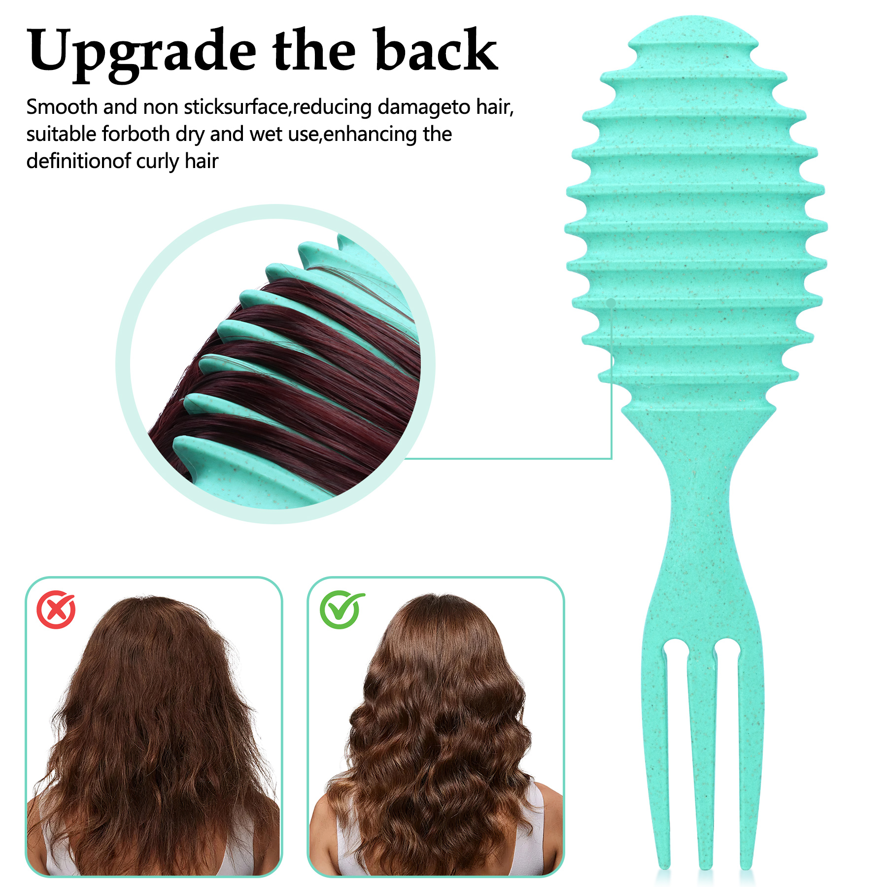 Curl Defining Hair Brush, 2025  Boar Bristle Styling Brush For Curly Hair, Shaping & Defining Curls For Women 4