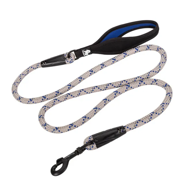 Pet Leash Adjustable Heavy Duty Neoprene Padded Handle Training Dog Walking Leash Grey Blue - Shop at LoveMi