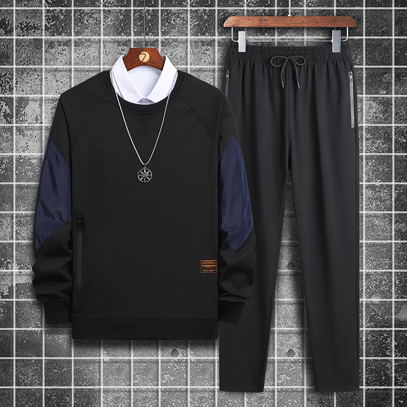 Men's Fashion Trend Sweater Sports Suit