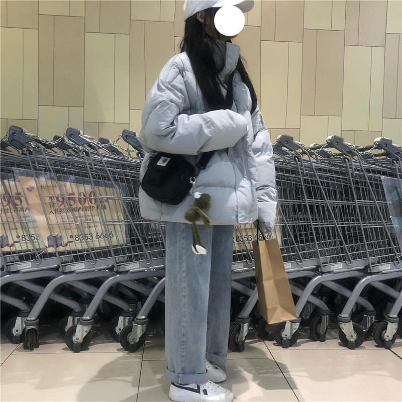 معطف قطني خفيف قصير للخريف والشتاء