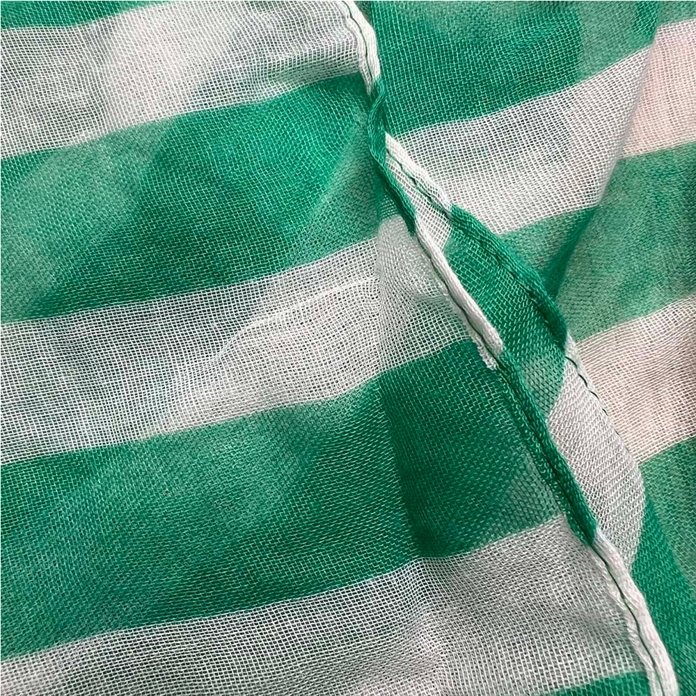 2pcs Dual Tone Lime Printed Scarf For Women Men