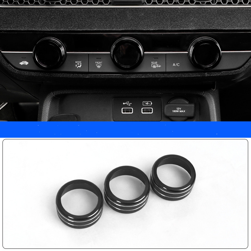 Suitable For 22 11th Generation Civic Air Conditioner Knob Decoration Ring