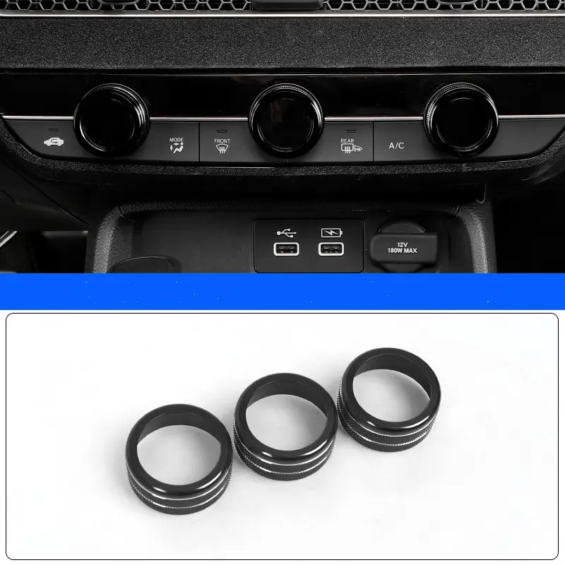 Suitable For 22 11th Generation Civic Air Conditioner Knob Decoration Ring