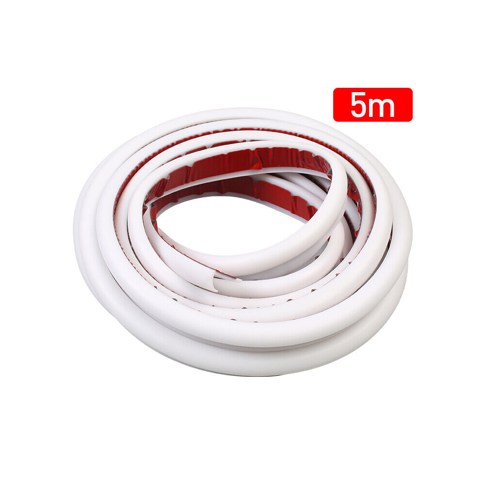 5m J Shape RV Water Guide Strip Gutter Camper Flexible Drip Rail Molding UK — image 2