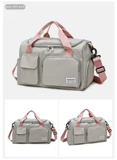 Fashion Sports Gym Bag Casual Yoga Large Capacity - Grey - View 1