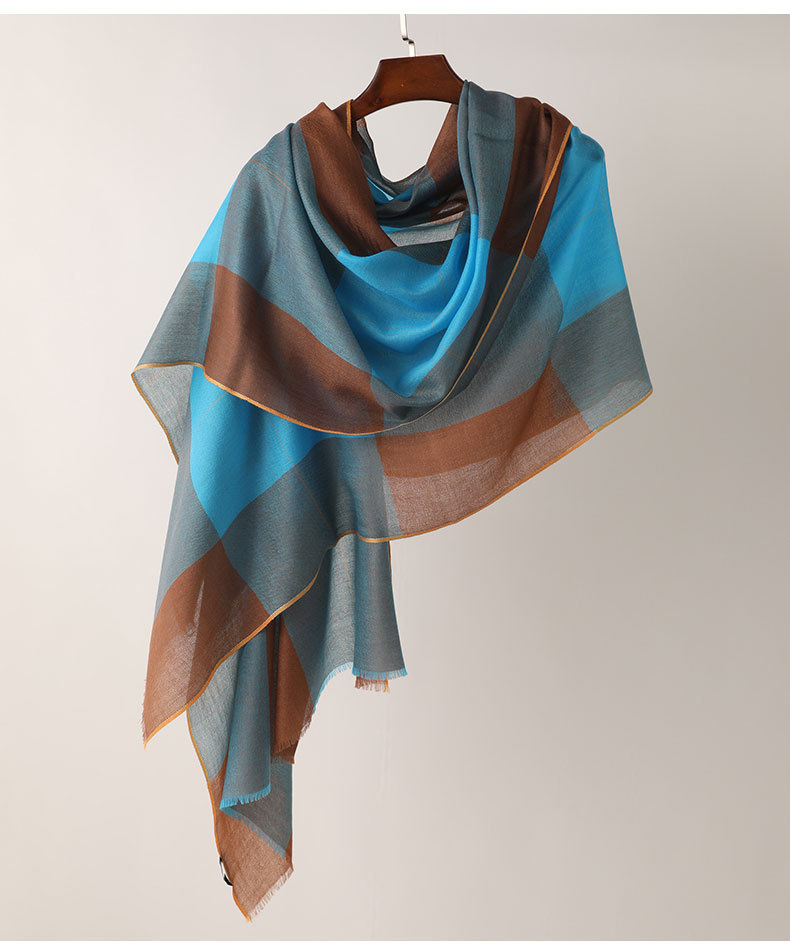 Multicolor Plaid Long Bib In Stock