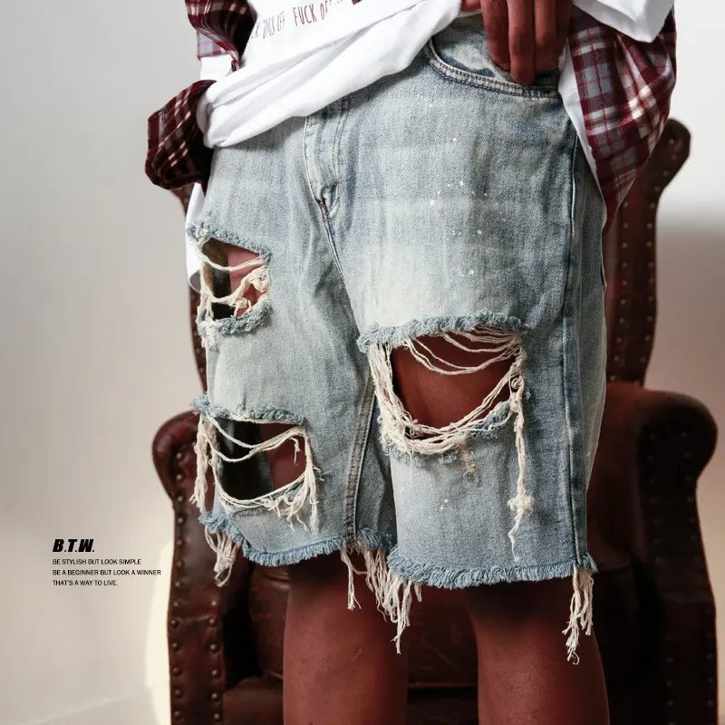 Men's Jeans Streetwear Jean Shorts Men Spring Summer Fashion