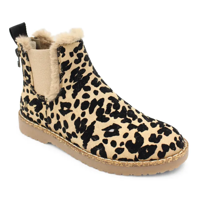 Leopard Shoes Warm Plush Ankle Boots For Women Leopard - Shop at LoveMi