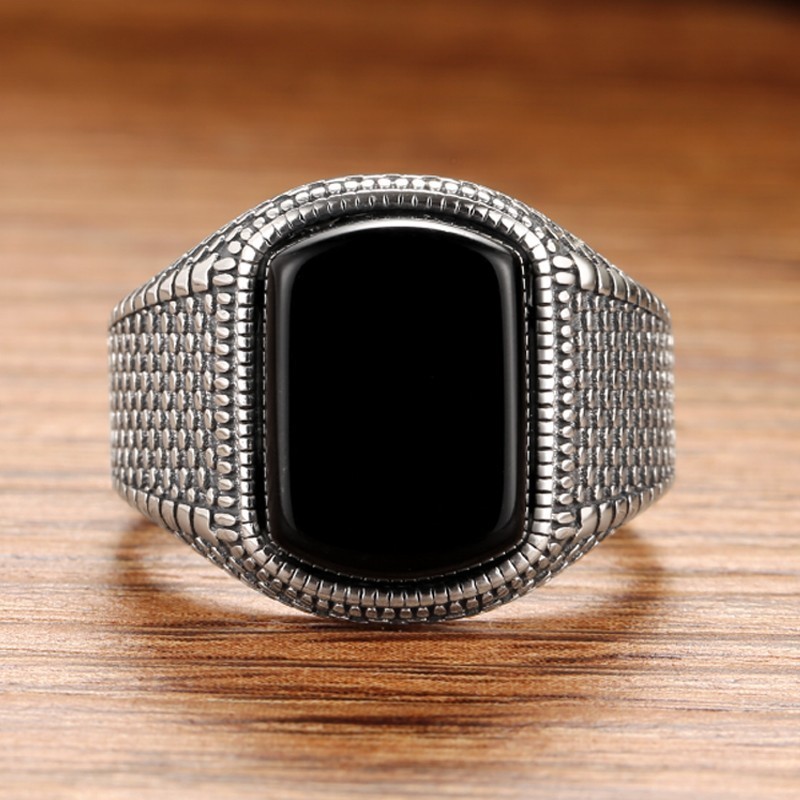 Personality Trend Retro Black Index Finger Ring