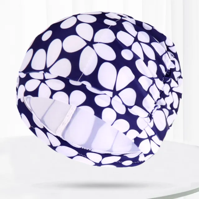 Pleated Swim Cap Men's And Women's Cute Print Solid Color Adult Plus Size Color8 - Shop at LoveMi