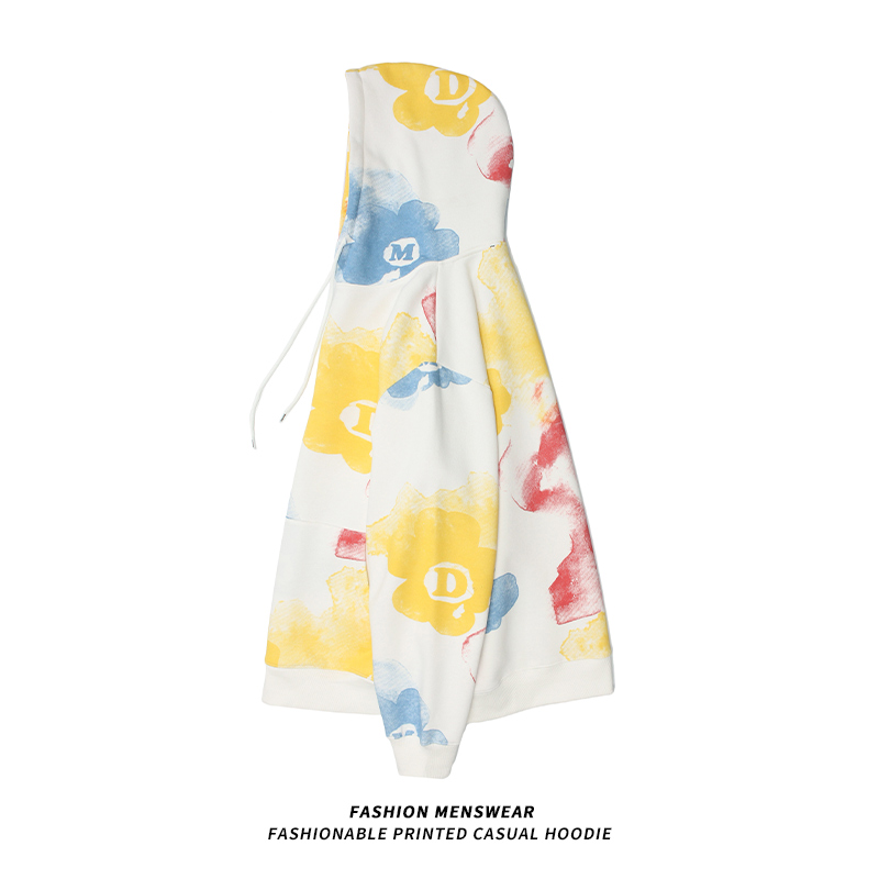 Japanese Street Cool Tie-dye Long-sleeved Hooded Sweater