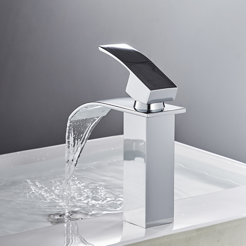 Title 7, Waterfall Face Basin Faucet Cold And Hot Full C...