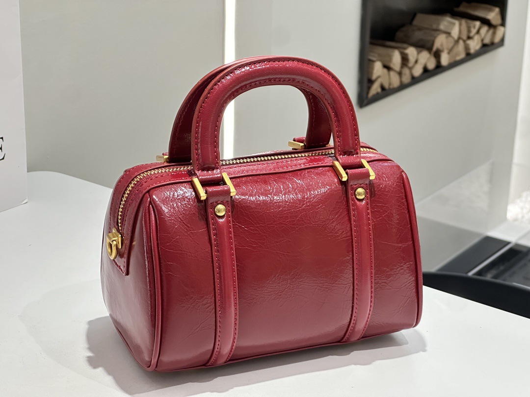 Sac pour femme en cuir véritable, style boston haut de gamme – Image 2