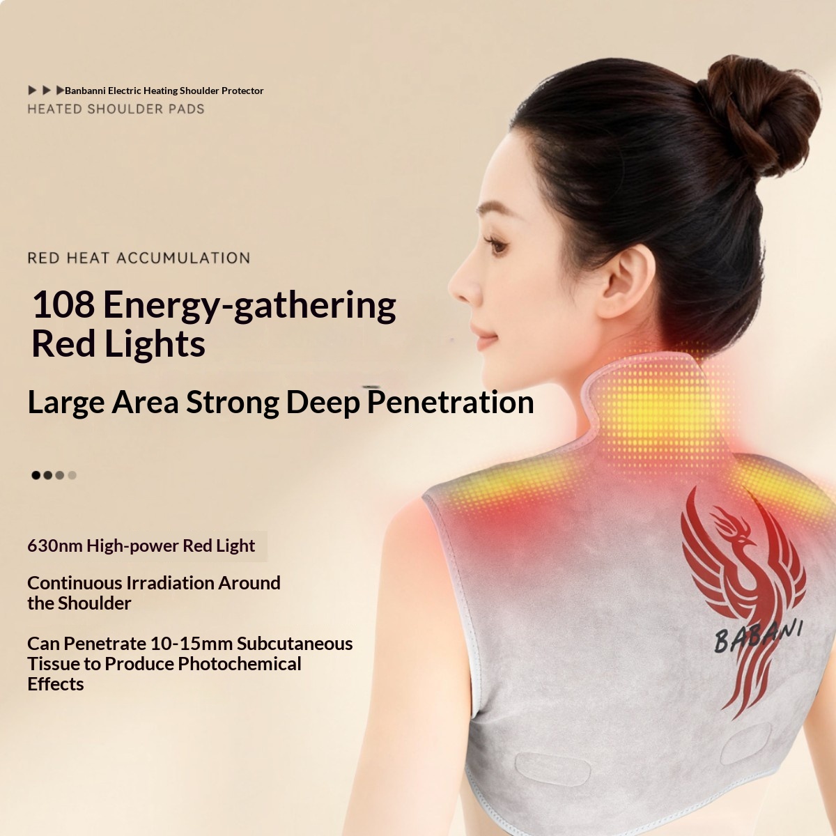 Winter Health Care Electric Heating Shawl, Rechargeable Graphene Heating Shawl, Vibration Massage Neck Protection Shawl, Warm Shawl 3