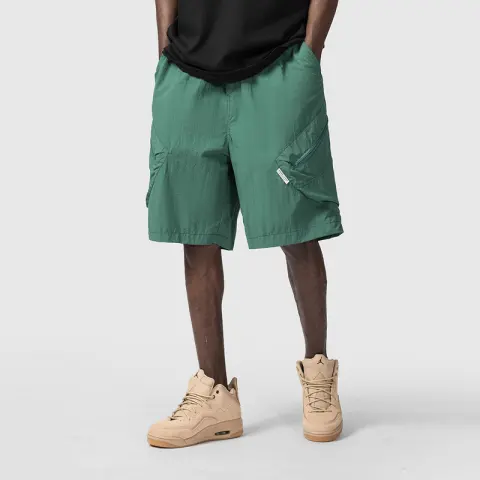 Man in the Street with Wide Leg Shorts