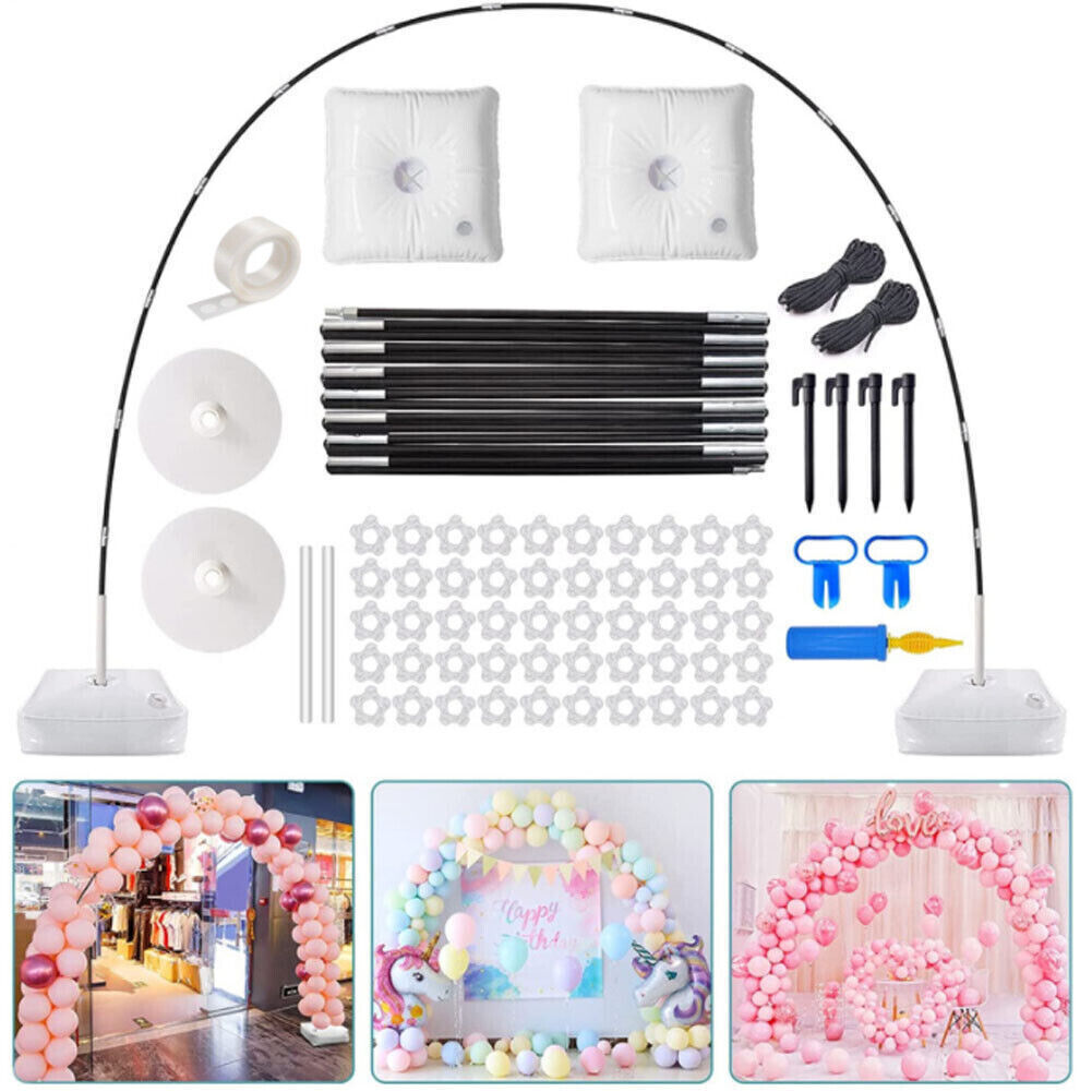 Balloon Arch Column Frame Garland Adjustable Arch Stand Wedding Party Decor 4