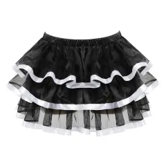 Corset With Tutu Half Body Cake Lingerie All-match Mini Dance Skirt - White - View 1