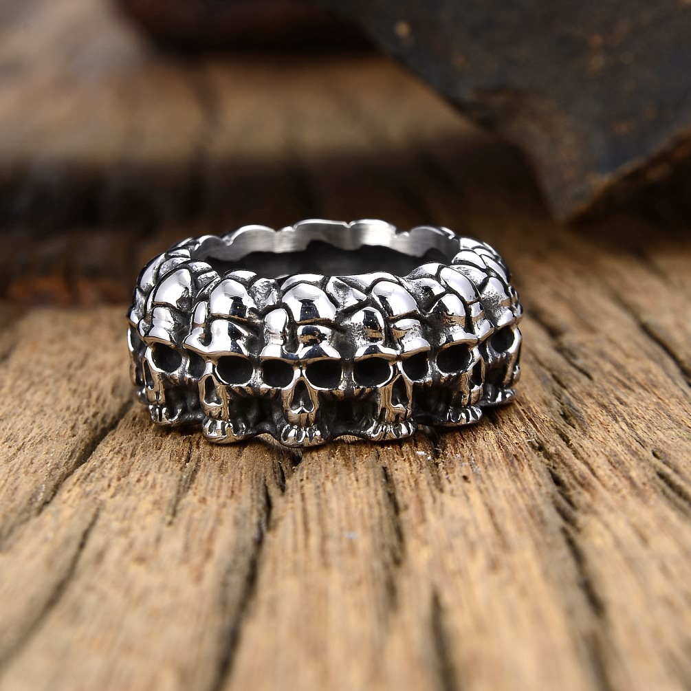 Men's Fashion Personality Punk Skull Shape Ring