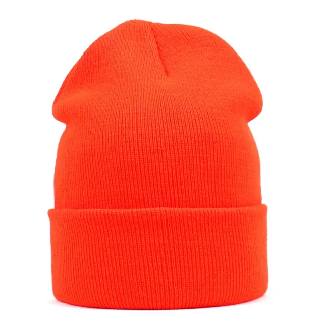Ladies Winter Warm And Cold Woolen Cap Orange - Shop at LoveMi