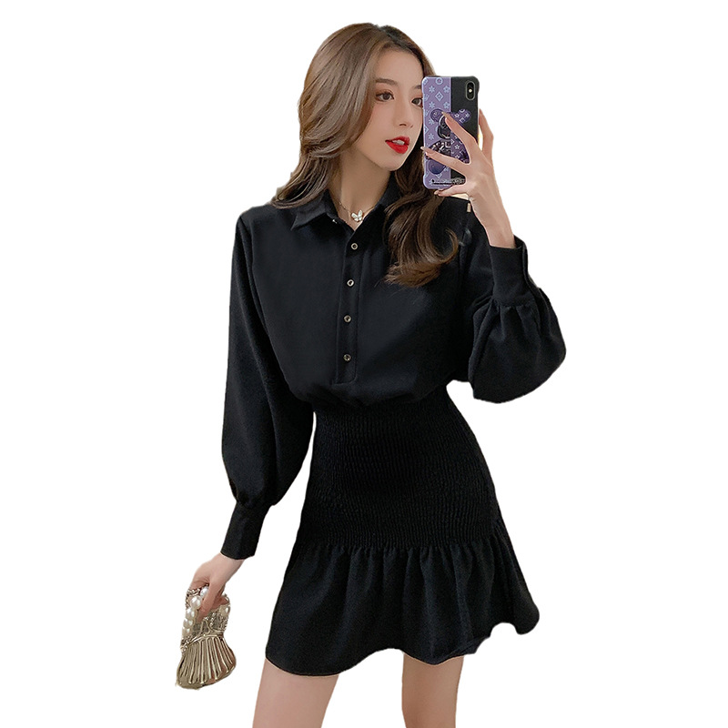 Title 2, Fashion Long Sleeve Collar Button Jumpsuit Wome...