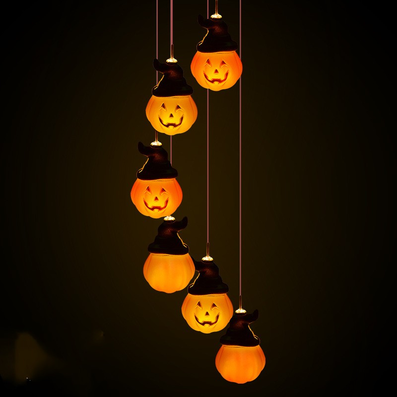 Pumpkin Head Wind Chime