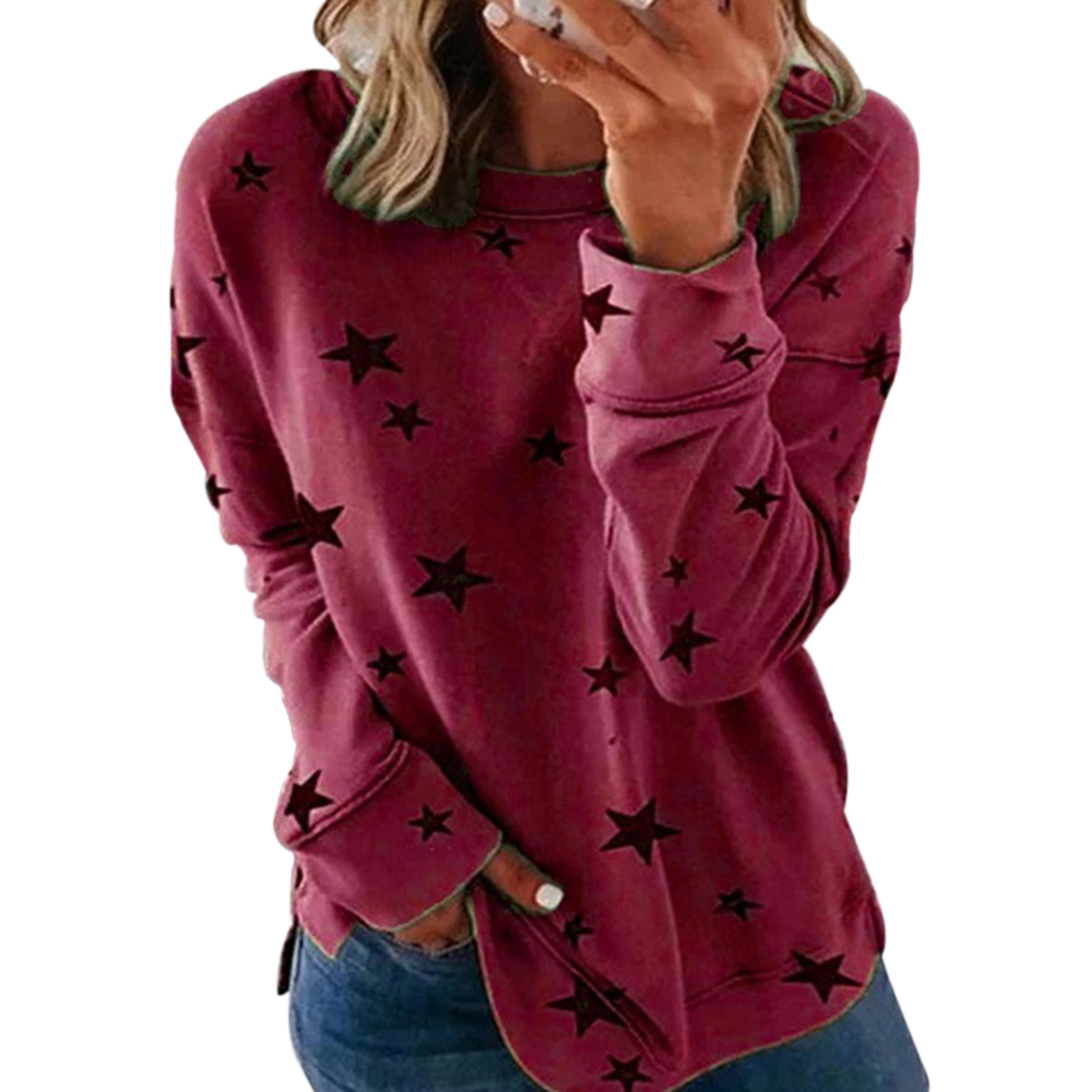 Title 8, Ladies Printed Long Sleeve Sweatshirt