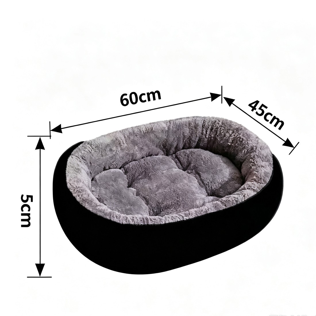 Dog Bed Cat Beds Soft Washable Fleece Puppy Cushion Warm Pet Basket Large — image 6