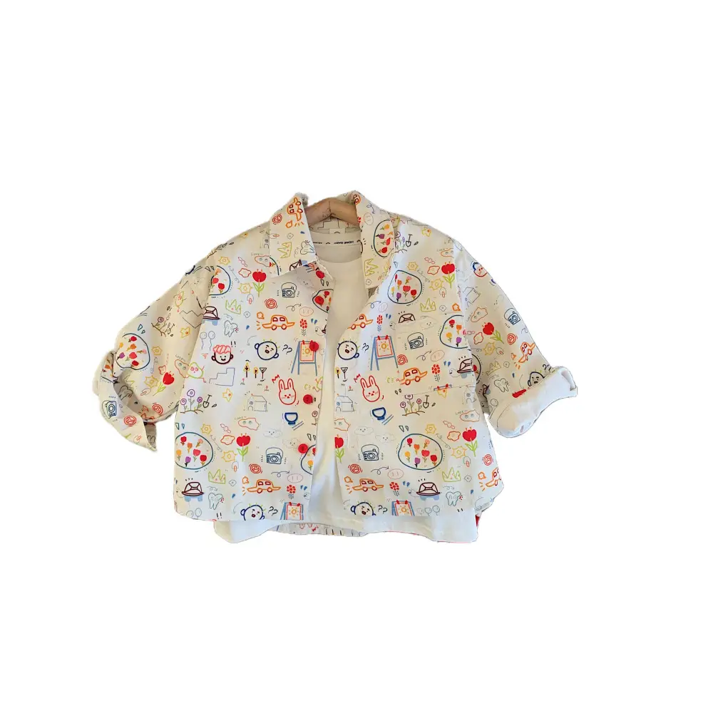 Korean Version Cute Graffiti Cartoon Sunscreen Jacket