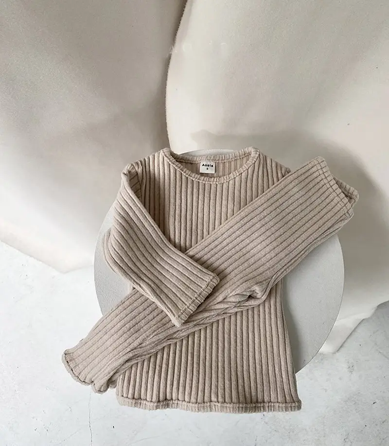 Children's Solid Color Warm Western Style Top Suit