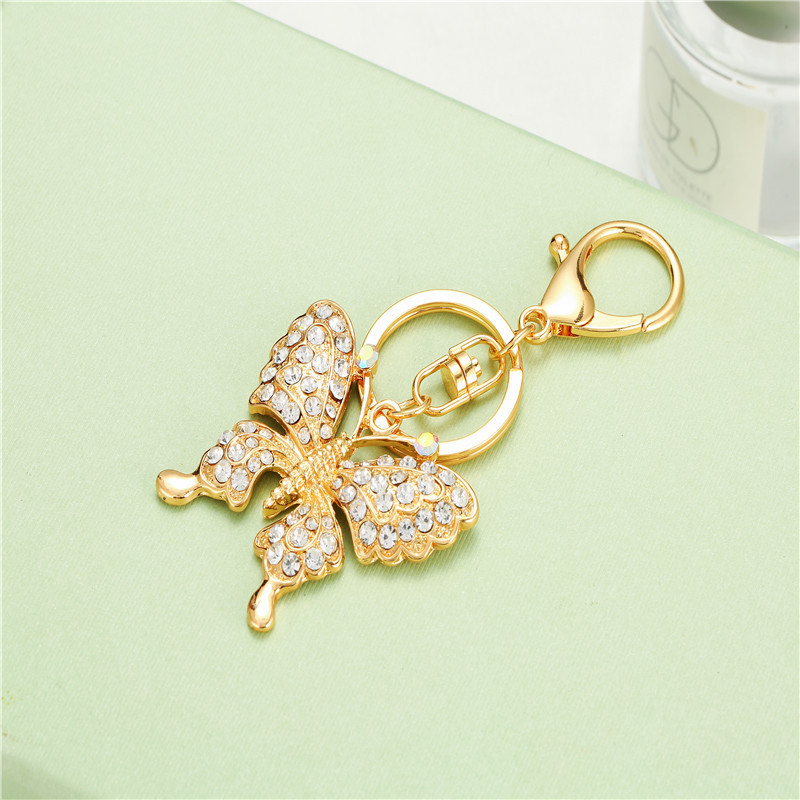 Fashion Full Diamond Bag Pendant Key Ring