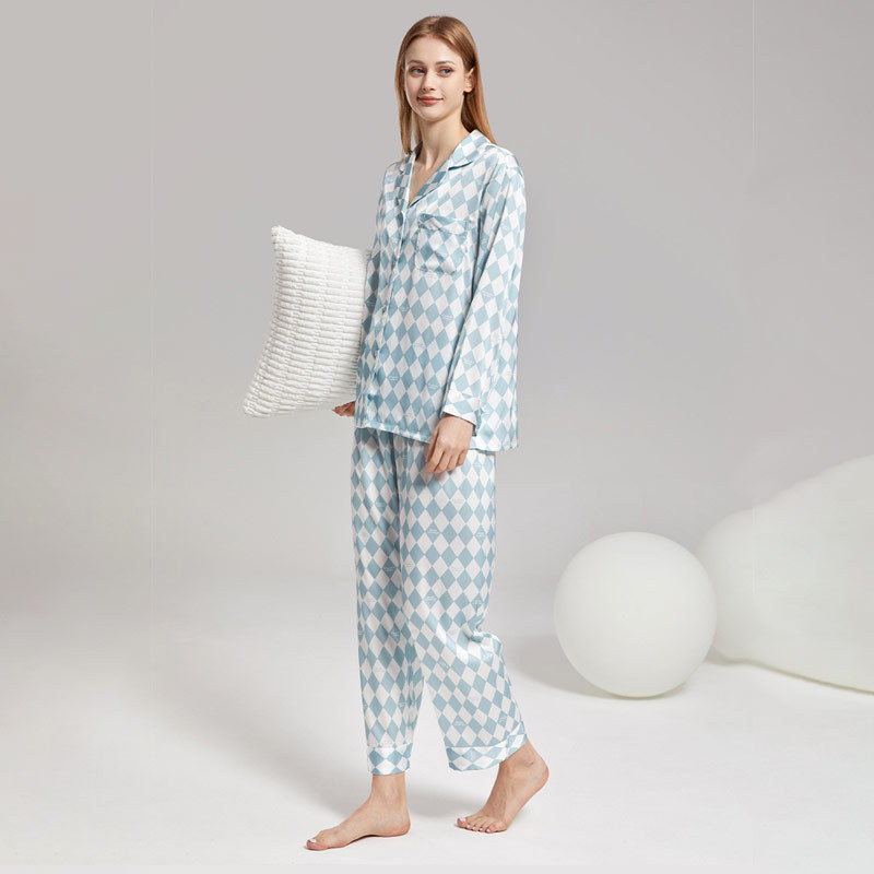 Title 2, Plaid Cool Long Sleeved Pajamas Set