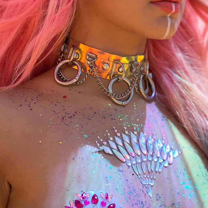 Punk Style Transparent Necklace For Women