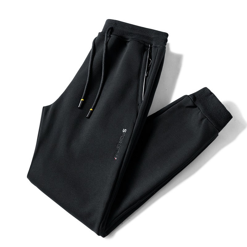 Men's Sports Plus Size Fat Loose Trendy Feet Casual Trousers Pure Cotton