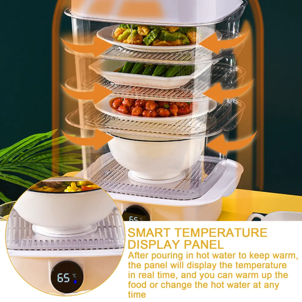 Multi-layer Dish Cover Heat Preservation Kitchen Dining Table Leftover