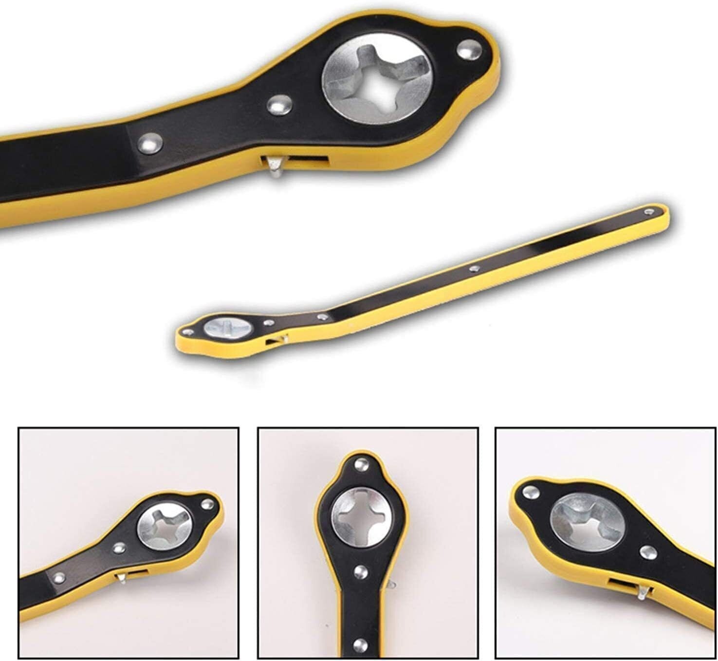 Scissor Jack Set 3 Ton Car Auto Kit With Hand Crank Wrench Lug UK — image 3