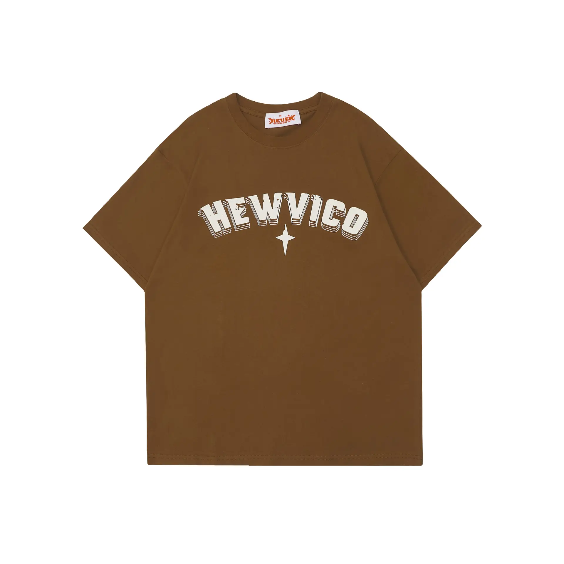 Men's Distressed Trendy Letter Print Top