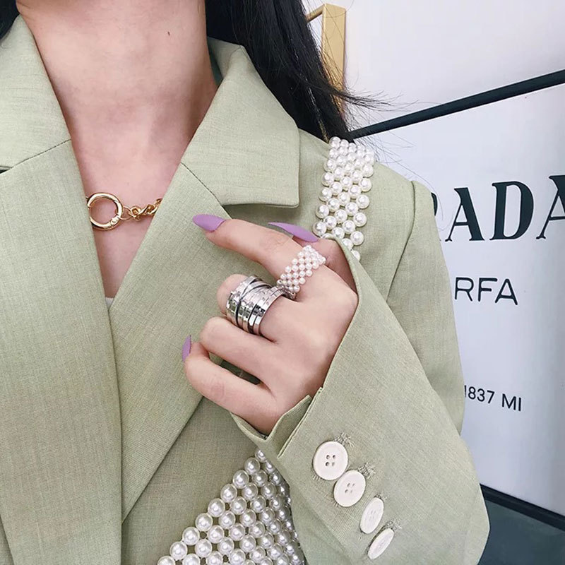 Ladies Simple Everything Matching Hipster Ring