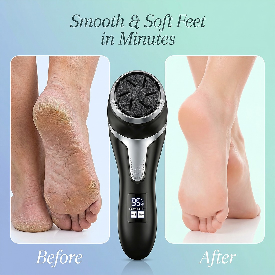 Electric Foot File Waterproof Hard Skin Remover Feet Pedicure Set Rechargeable