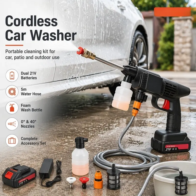 Cordless High-Pressure Car Wash Spray Gun 2