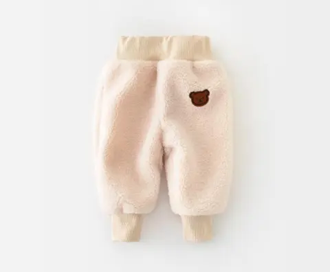 Baby Fleece Large PP Lamb Outer Wear Pants