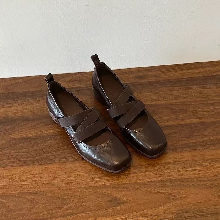 Mary Jane Block Heel Pumps